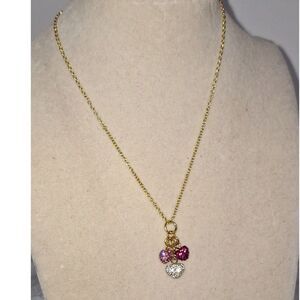 A Molly Glitz Girl's Necklace Delicate Heart Dangle Elegant Charming